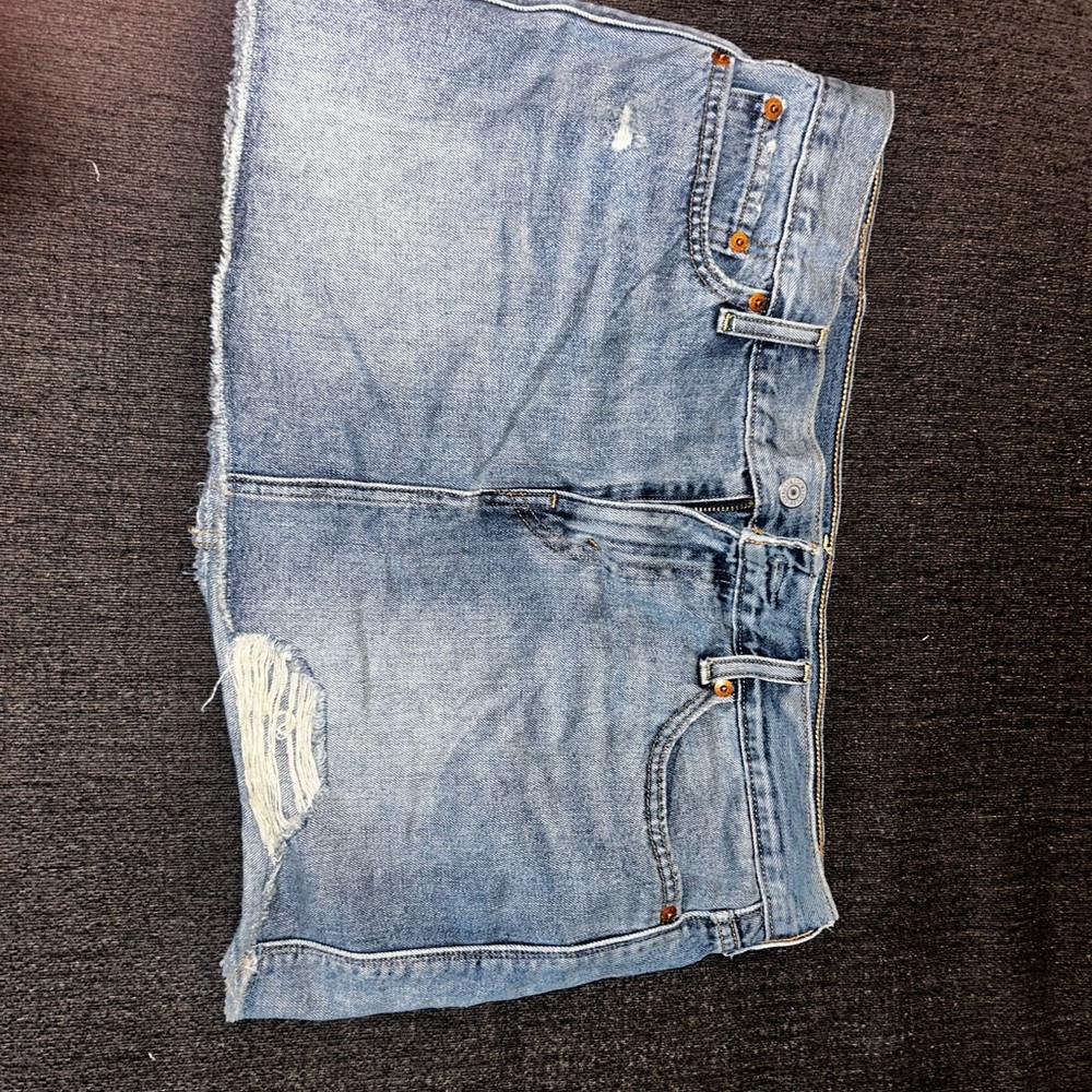 Levi's Blue Denim Mini Skirt